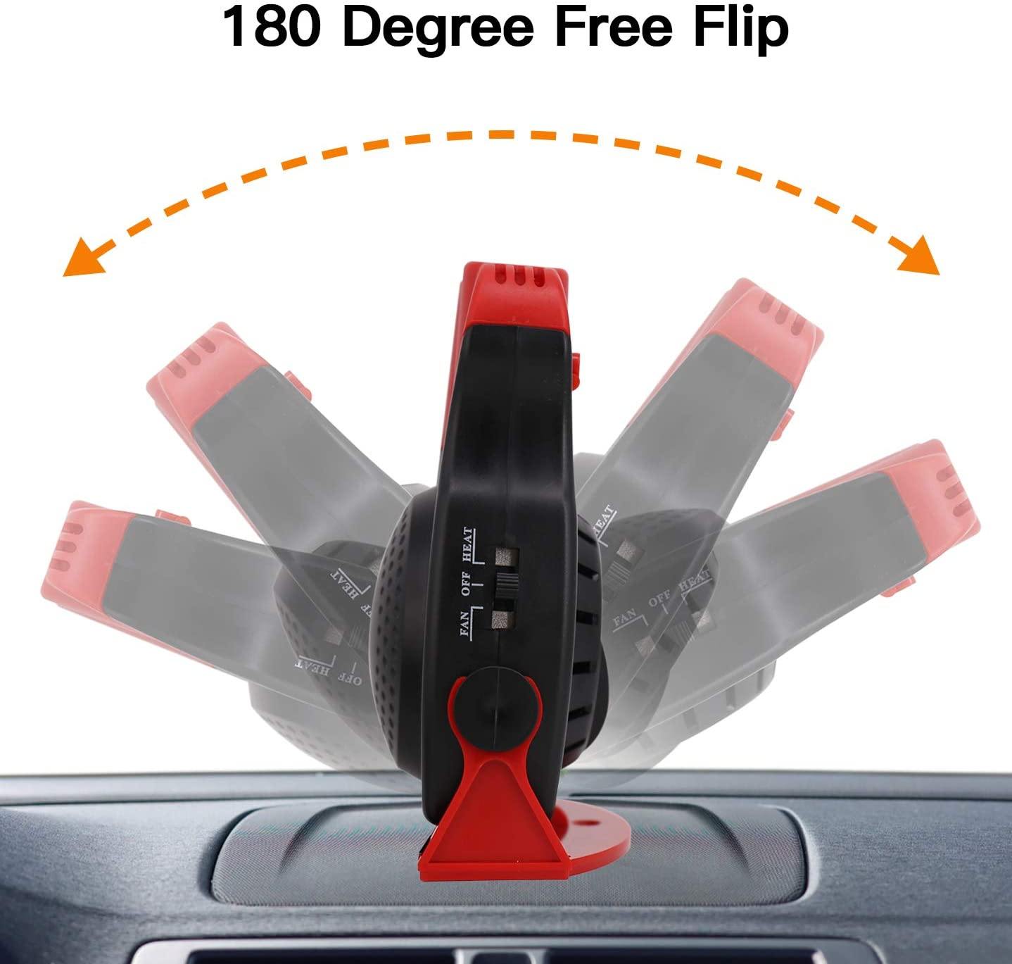 Premium Car Heater Portable Plug In Windshield Defroster 12 Volt Space Heater For Car - KinglyDay