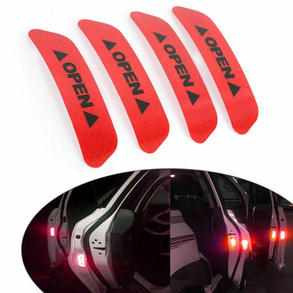 Safety Reflective Tape Open Sign Warning Mark Car Door Sticker - KinglyDay