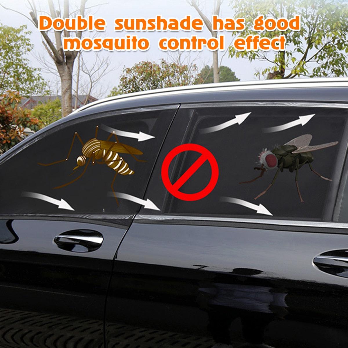 2pcs Car Window Sunshade Window Covers Sun-proof Screens Create A Privacy Space Detachable Window Sunshade Universal Curtains - KinglyDay