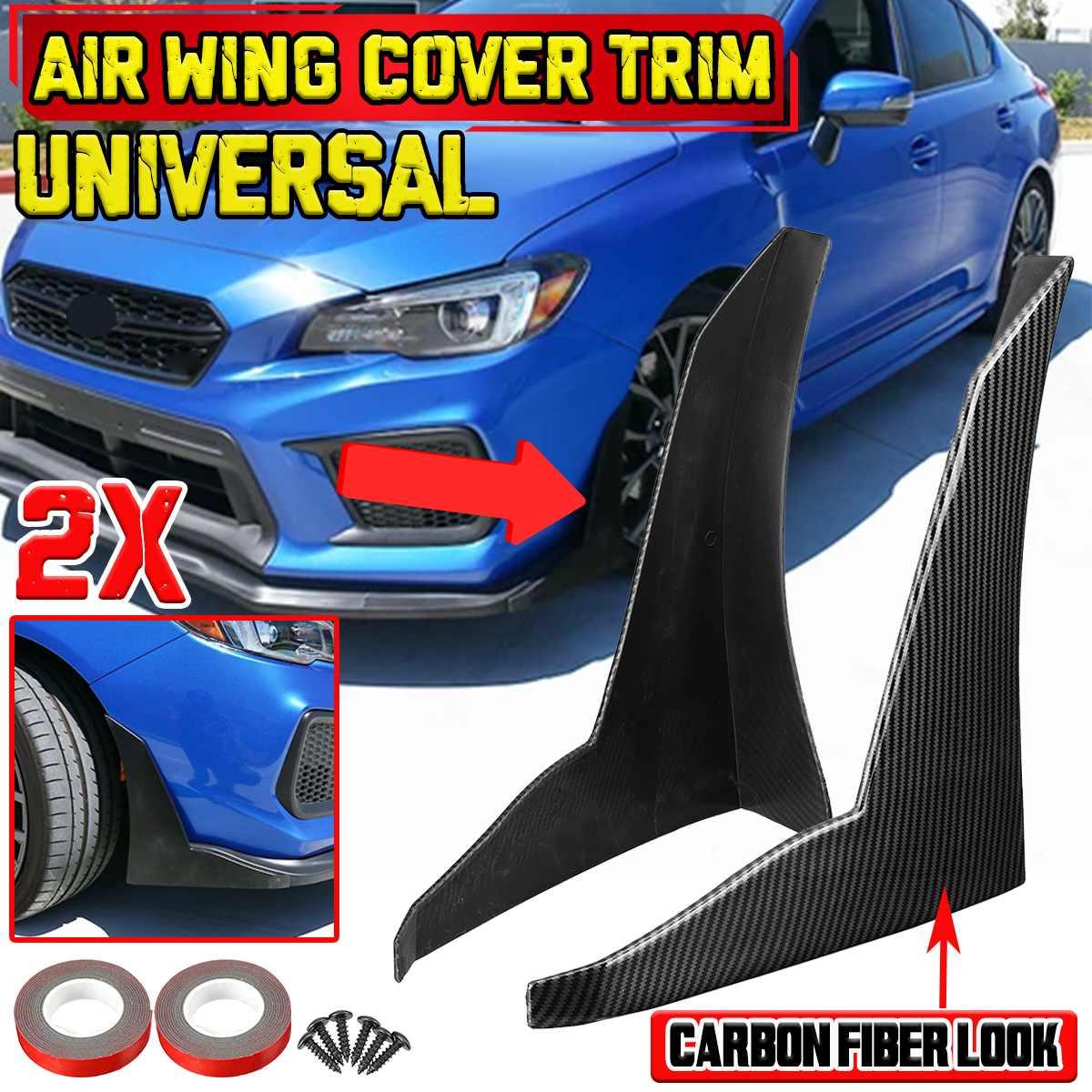 2x Car Side Fender Vent Air Wing Cover Trim for Subaru WRX STI Impreza BRZ for Legacy for Outback Bumper Side Splitters Winglet - KinglyDay