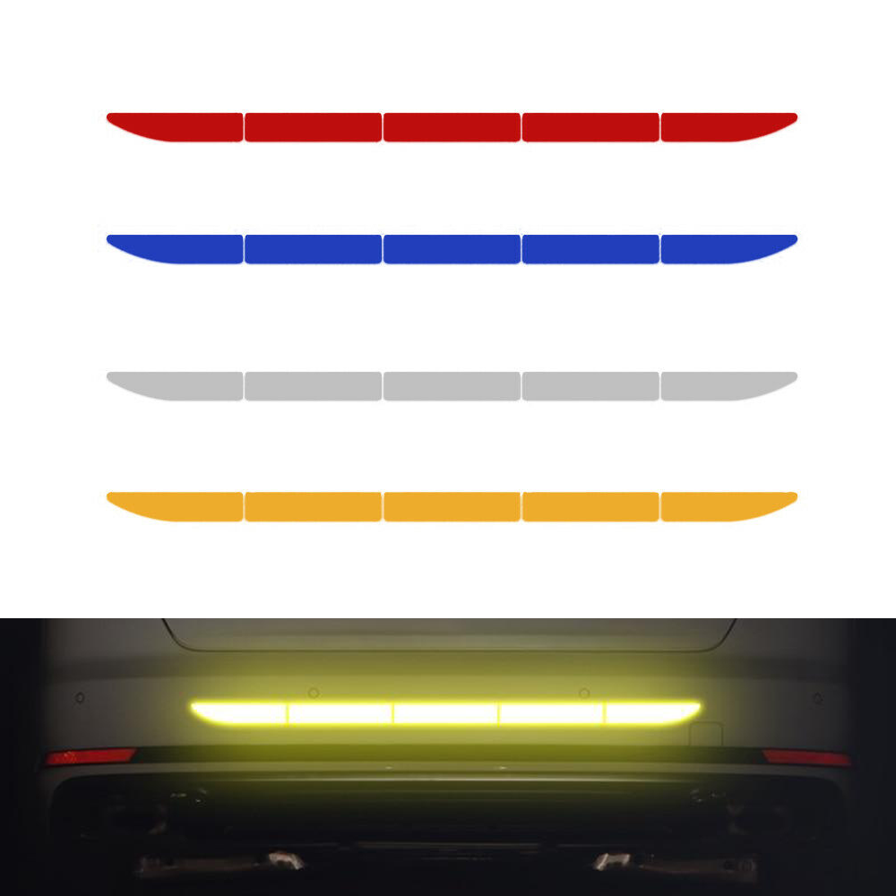 Car Auto Reflective Warn Strip Tape Bumper Safety Stickers Decal Car Accessories - KinglyDay