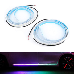 2PCS Car Door Streamer Lights Waterproof Car Flexible RGB Light Strip LED Lamp - KinglyDay