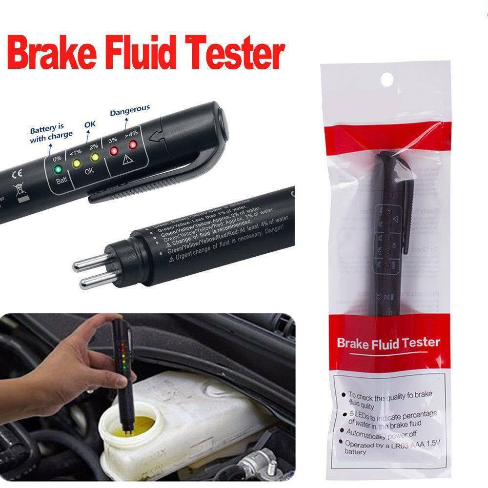 Brake Fluid Liquid Oil Tester Pen 5 LED Indicator Car Testing Tool for DOT3/DOT4/DOT5 - KinglyDay