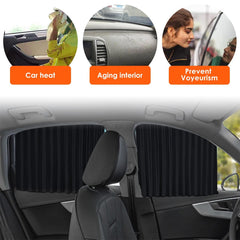 4pcs Magnetic Car Sunshade Window Curtain Auto Window Sun Shade Privacy Sun UV Protection Window Shield Car Interior Accessories - KinglyDay