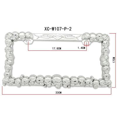 5 Styles of License Plate Frame Eagle Skull Flame Scorpion Plastic License Plate Frame Suitable for U.S. Regulations - KinglyDay