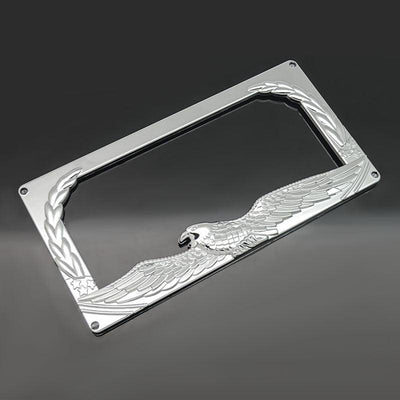 5 Styles of License Plate Frame Eagle Skull Flame Scorpion Plastic License Plate Frame Suitable for U.S. Regulations - KinglyDay