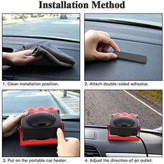 Premium Car Heater Portable Plug In Windshield Defroster 12 Volt Space Heater For Car - KinglyDay