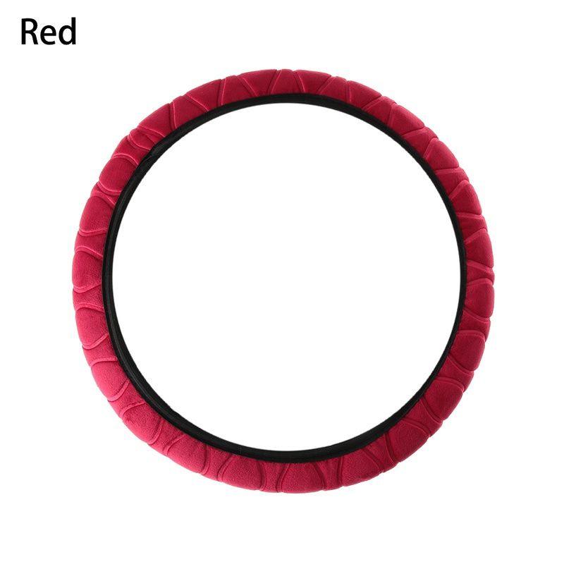 Plush Car Steering Wheel Cover, Universal 15 Inch Anti-Slip Car Steering Wheel Protector Car Decor Accessaries For Men Women, No Inner Ring - KinglyDay