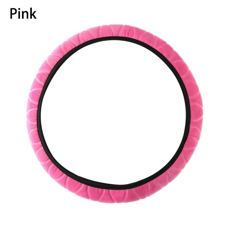 Plush Car Steering Wheel Cover, Universal 15 Inch Anti-Slip Car Steering Wheel Protector Car Decor Accessaries For Men Women, No Inner Ring - KinglyDay