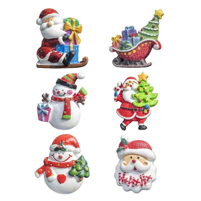 6 Style Car Perfume Santa Claus Air Outlet Clip Freshener Fragrance-Aromatherapy Air Conditioning Christmas Ornaments Decoration - KinglyDay
