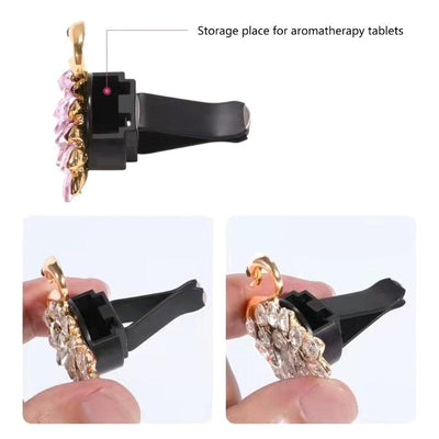 6 Style Car Perfume Santa Claus Air Outlet Clip Freshener Fragrance-Aromatherapy Air Conditioning Christmas Ornaments Decoration - KinglyDay