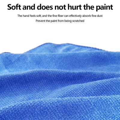 2 Pcs Car Coral Fleece Auto Wiping Rags Efficient Super Absorbent Microfiber Cleaning Cloth Home Towel Wash 30x30 - KinglyDay