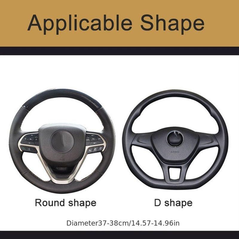 Plush Car Steering Wheel Cover, Universal 15 Inch Anti-Slip Car Steering Wheel Protector Car Decor Accessaries For Men Women, No Inner Ring - KinglyDay