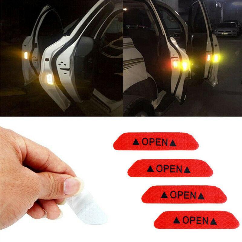 Safety Reflective Tape Open Sign Warning Mark Car Door Sticker - KinglyDay