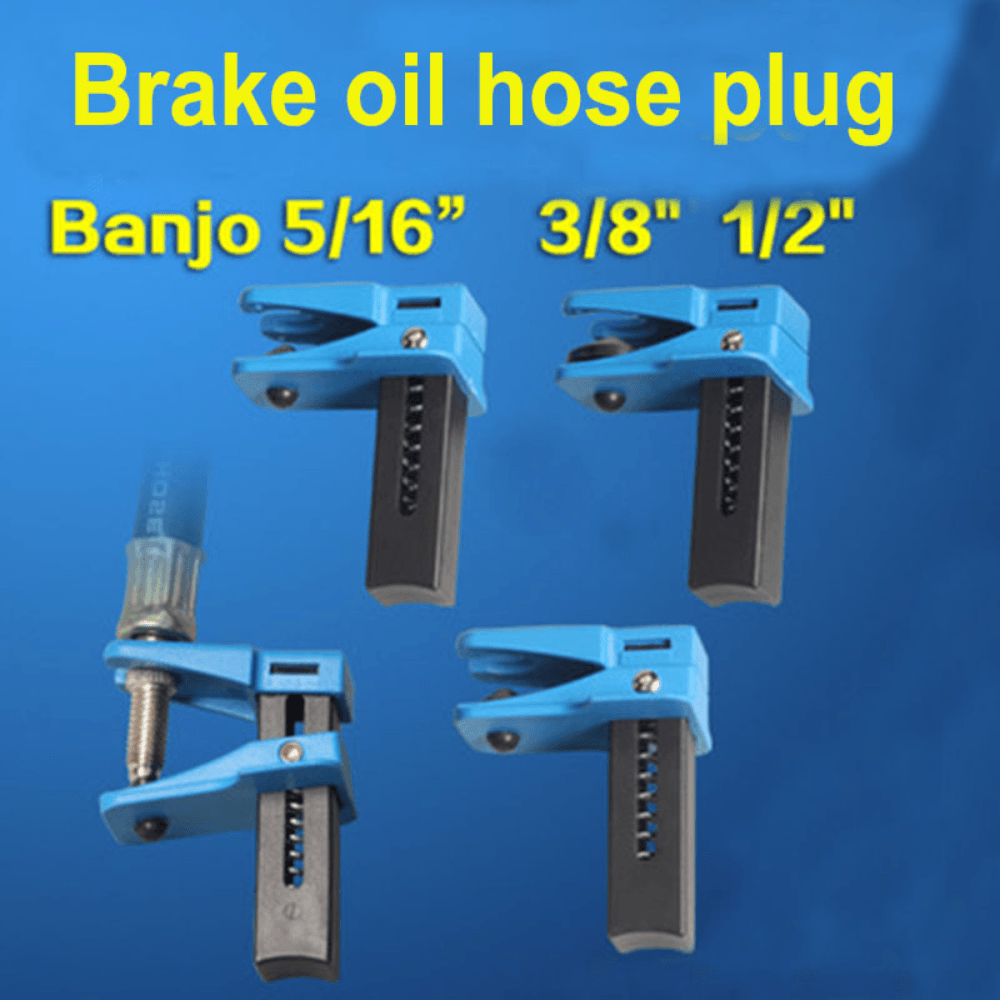 4pcs Car Brake Oil Pipe Plug Automotive Brake Nozzle Clamp Oil Tool Brake Tubing To Prevent Oil Spills - KinglyDay