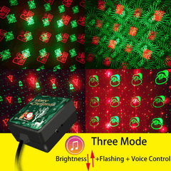 LED Christmas Tree Snowflake Decoration Lights Car USB Voice-activated Atmosphere Lights Can Be Used for Party Decoration Lights - KinglyDay