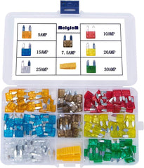 140Pcs - Kinglyday Car Mini Blade ATM Fuse Assortment, 5A 7.5A 10A 15A 20A 25A 30A Mini Fuse - KinglyDay