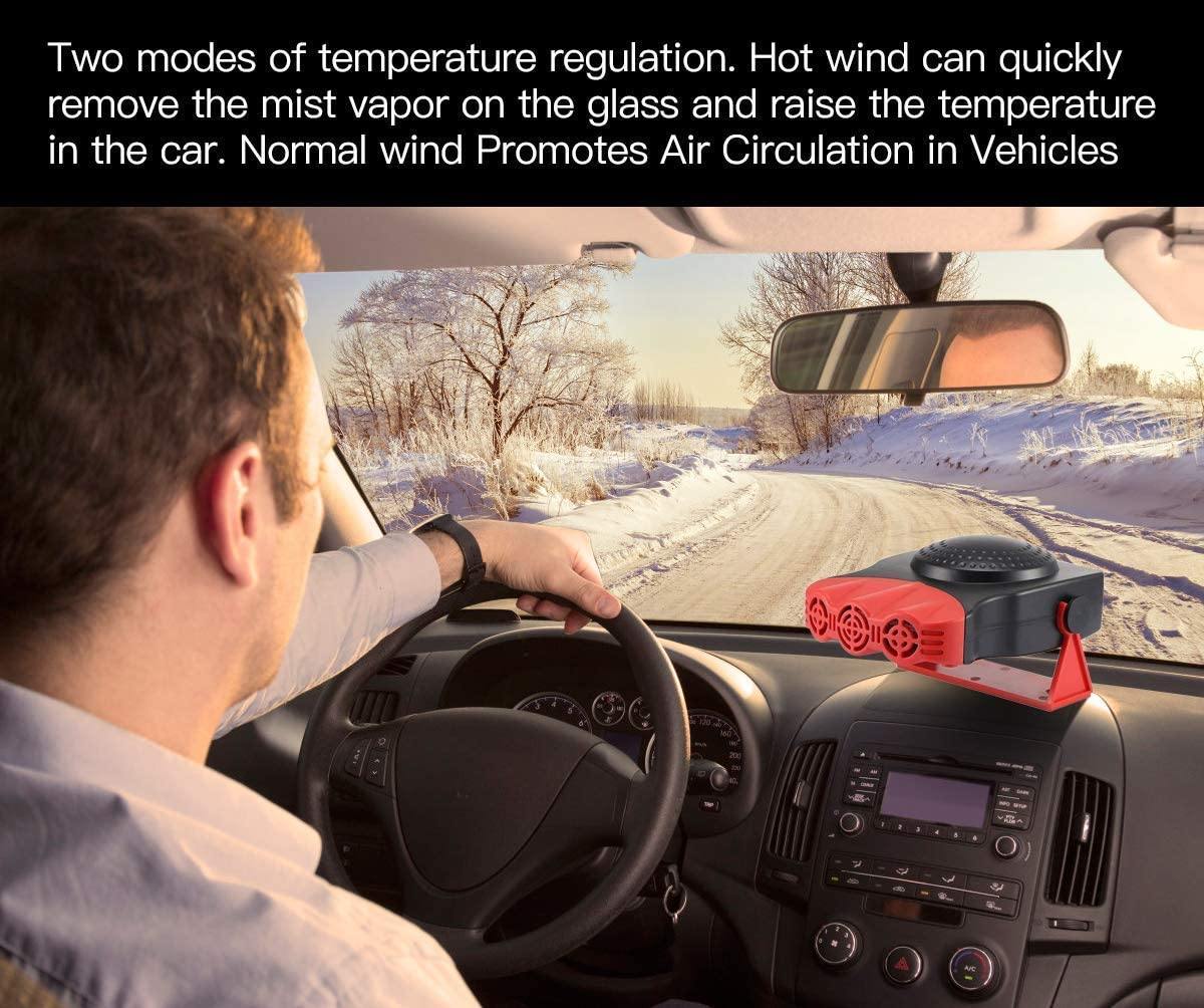 Premium Car Heater Portable Plug In Windshield Defroster 12 Volt Space Heater For Car - KinglyDay