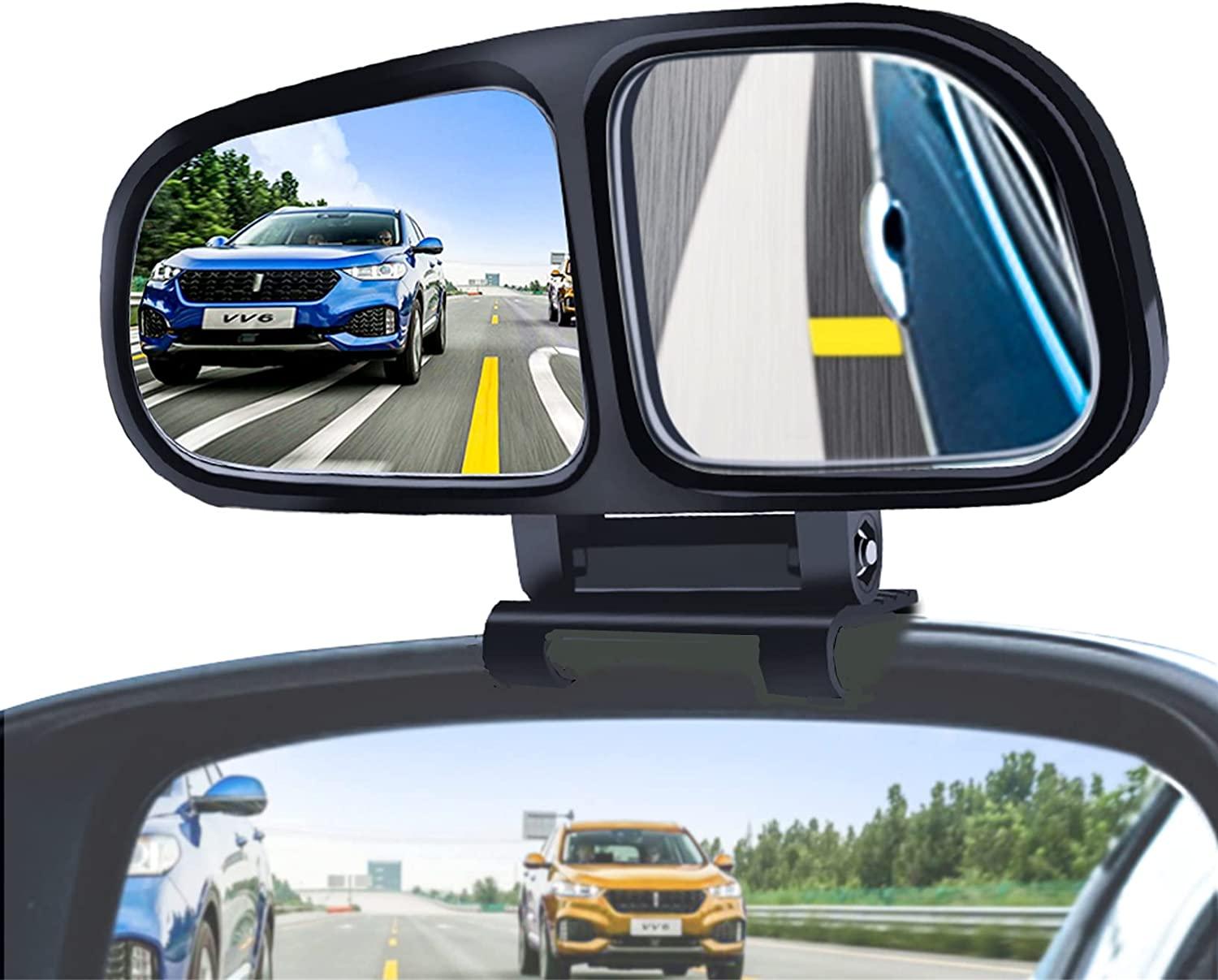 Kinglyday Blind Spot Mirrors, Adjustable Car Auxiliary Wide Angle Side Rearview Mirror for Cars - KinglyDay