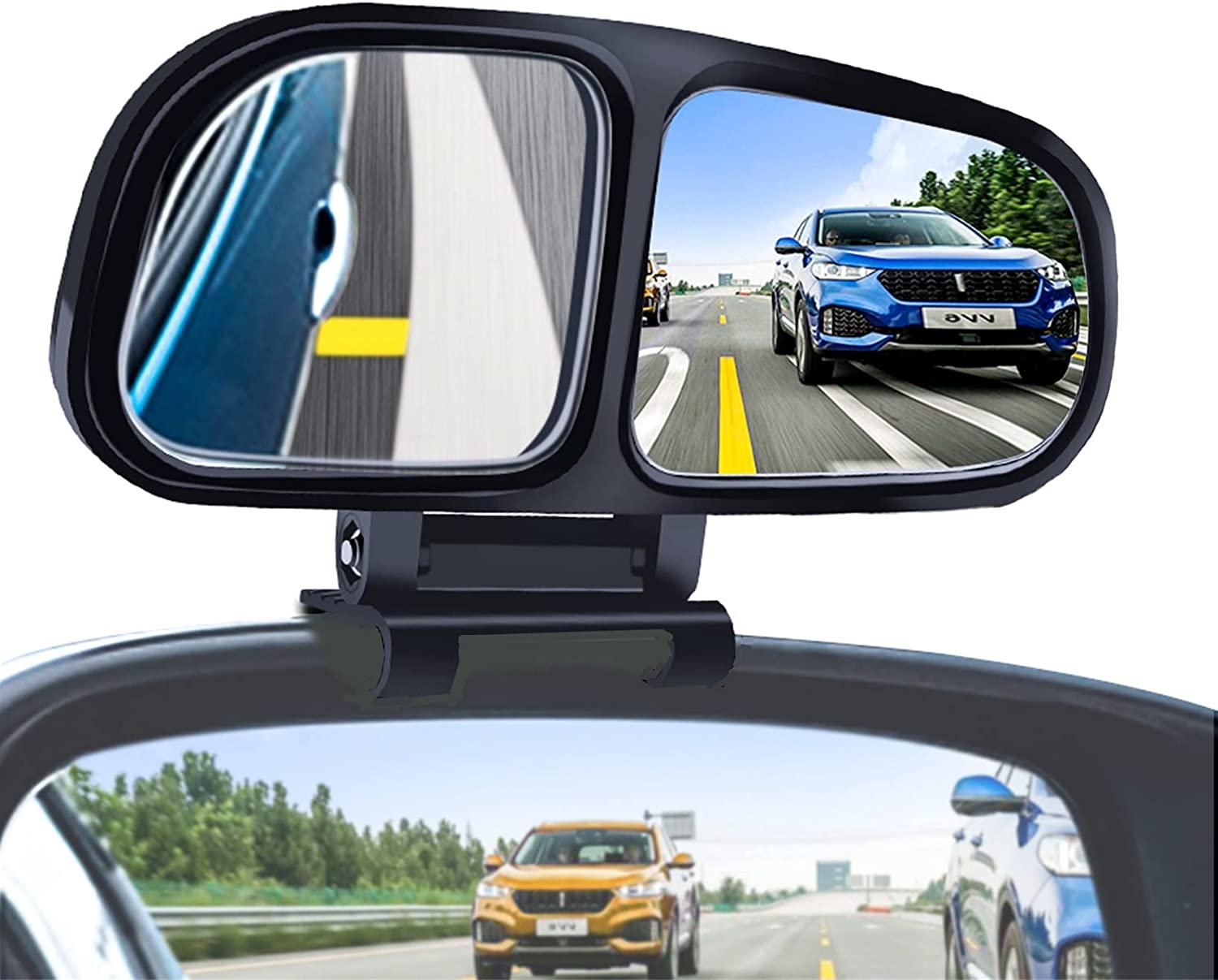 Kinglyday Blind Spot Mirrors, Adjustable Car Auxiliary Wide Angle Side Rearview Mirror for Cars - KinglyDay