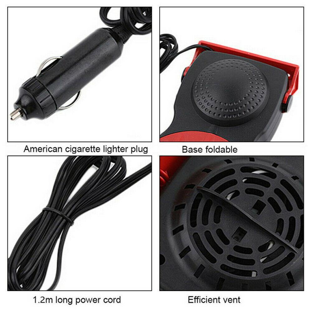 Premium Car Heater Portable Plug In Windshield Defroster 12 Volt Space Heater For Car - KinglyDay