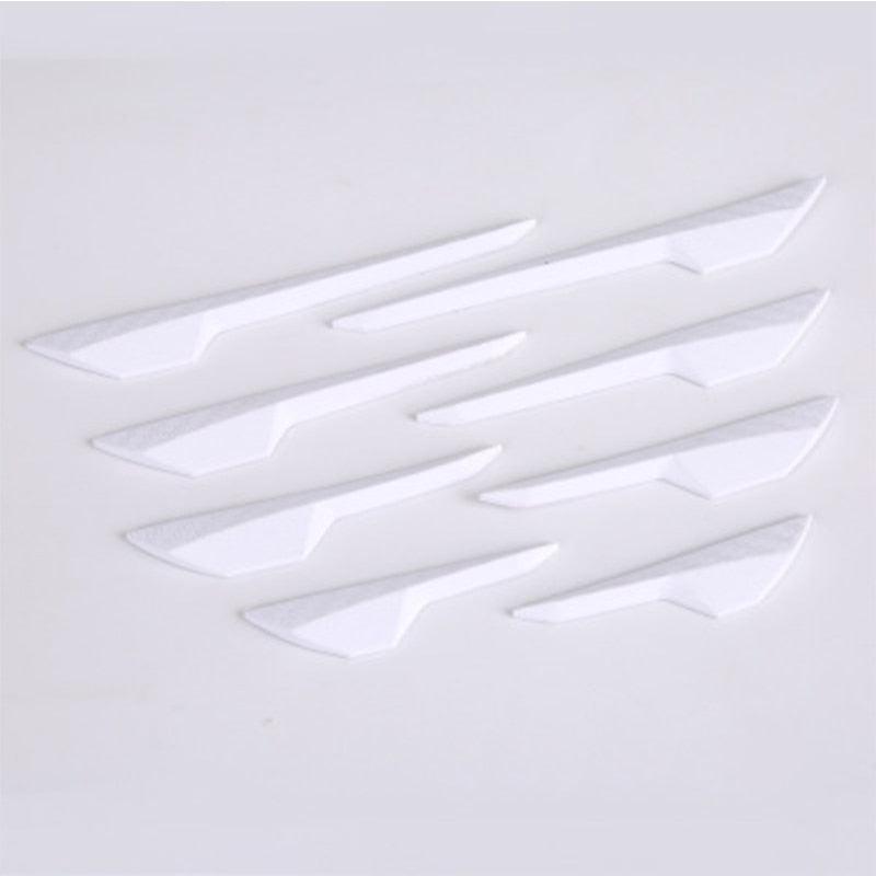 8 Pcs Carbon Fiber Pattern Rubber Car Front Bumper Body Door Edge Guard Protector Anti-Scratch Sticker Strip For Car Accessories - KinglyDay