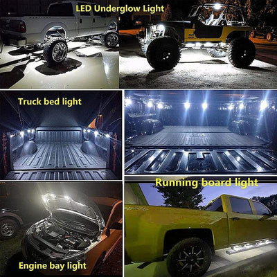 8Pcs Car LED Lights 6000K Truck Bed Lighting 5630 48 SMD LEDs Light Waterproof For RV Boat Cargo Pickup For Toyota/Tundra/Chevy - KinglyDay