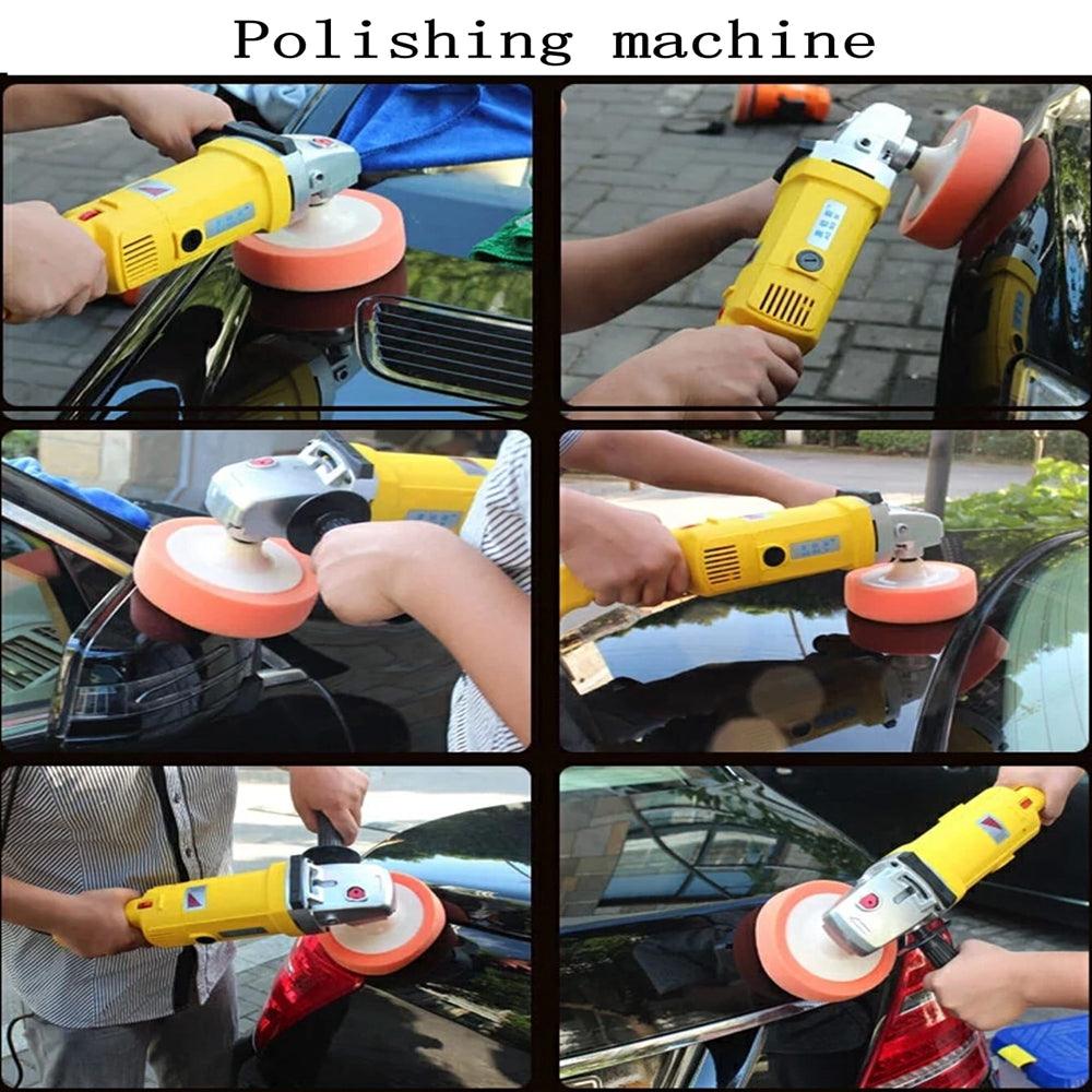 6-inch Polishing Waxing Sponge Drill - Polisher Pad with Link Rod - KinglyDay