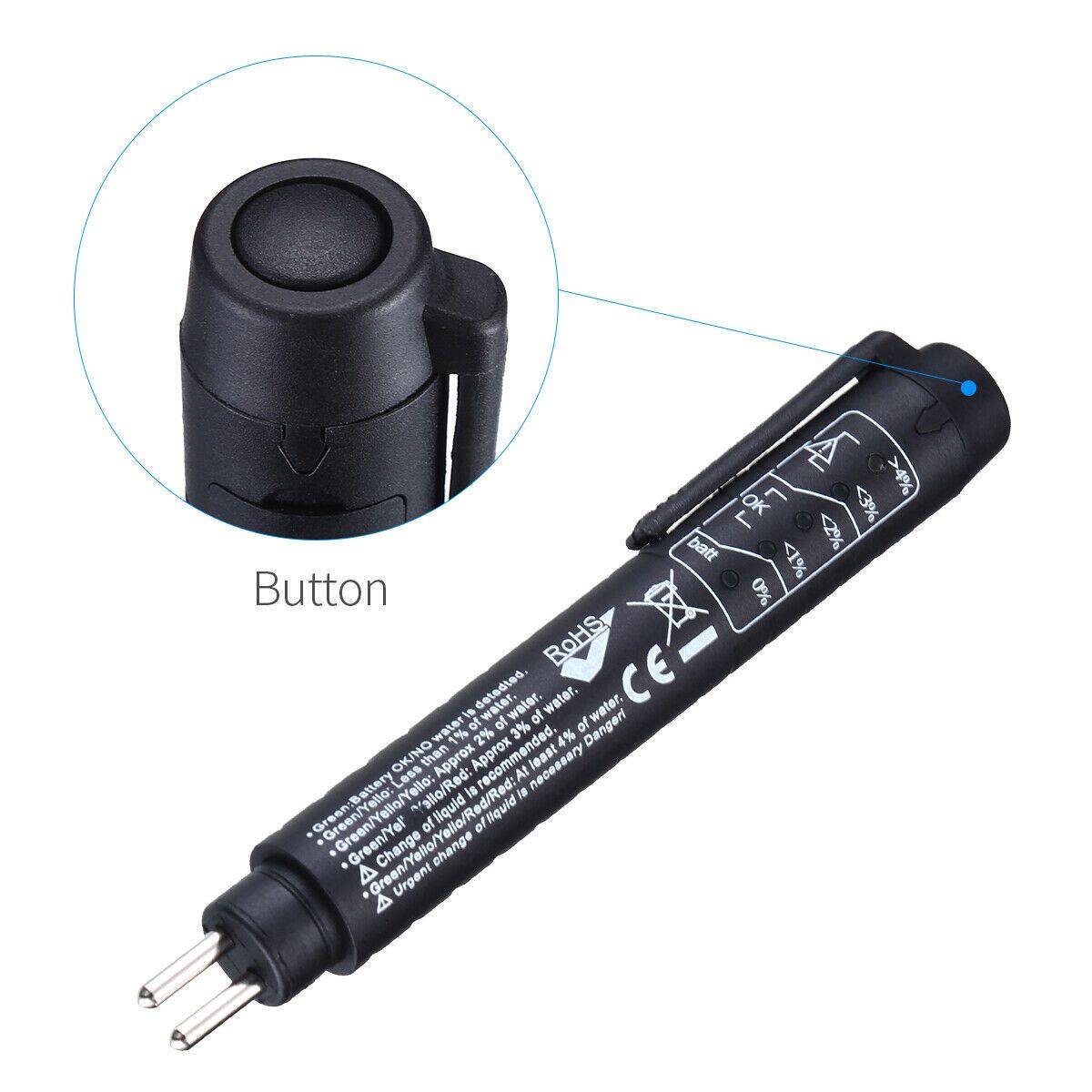 Brake Fluid Liquid Oil Tester Pen 5 LED Indicator Car Testing Tool for DOT3/DOT4/DOT5 - KinglyDay