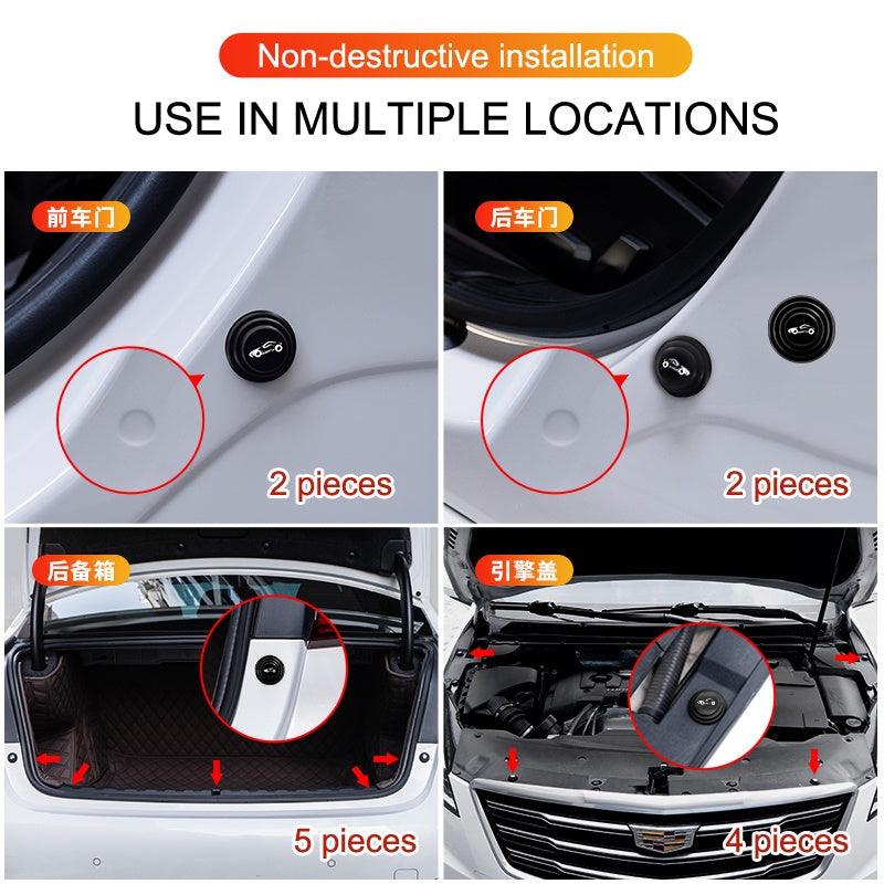 4PCS Silicone Auto Door Shock Stickers Shock Absorber Pad Changing Buffer Absorber for Car Accessories Universal - KinglyDay