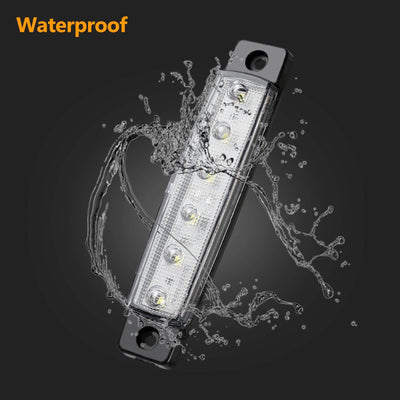 10Pods White 6LED Rock Underbody Wheel Light Lamp For Offroad Truck UTV ATV Boat - KinglyDay