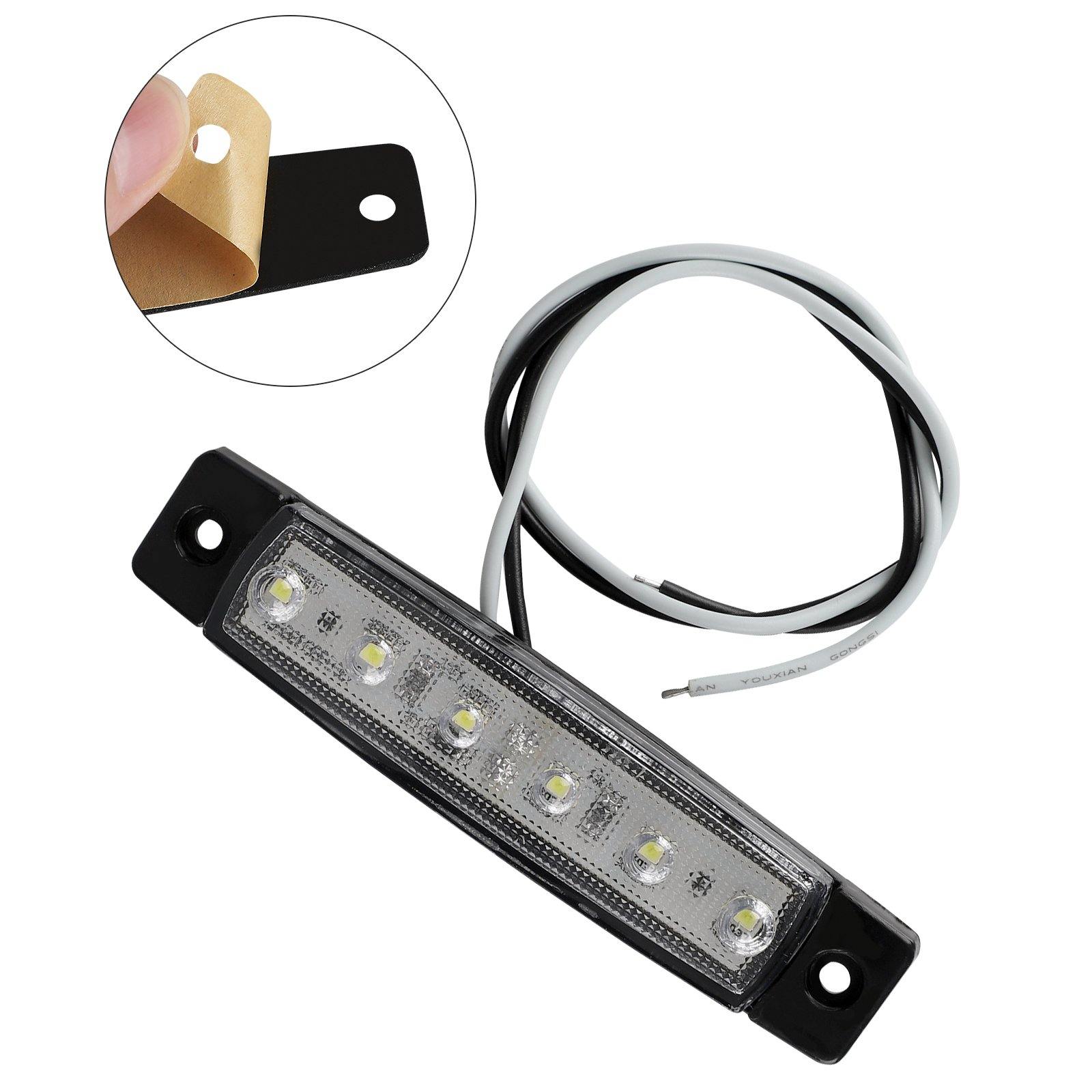 10Pods White 6LED Rock Underbody Wheel Light Lamp For Offroad Truck UTV ATV Boat - KinglyDay