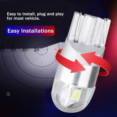 10PCS 6000K Canbus T10 168 194 W5W Dome License Side Marker LED Light Bulb White - KinglyDay