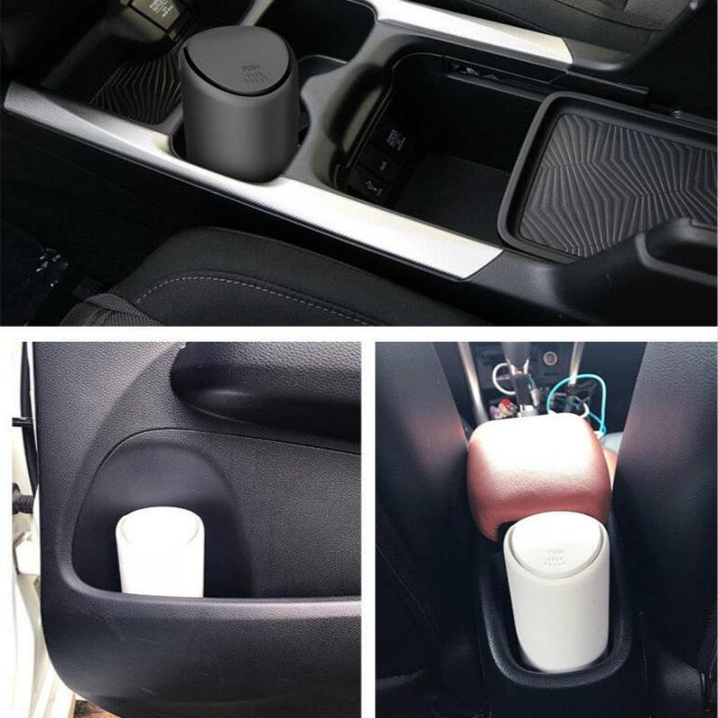 Auto Car Garbage Can Car Trash Can Silicone Garbage Dust Case Holder Rubbish Bin Auto Organizer Storage Box - KinglyDay