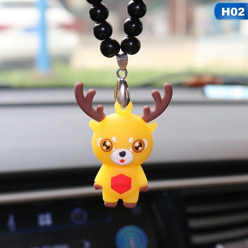 Christmas Tree Snowman Elk Car Pendant Ornament Santa Claus Hanging Decor Auto Rearview Mirror Car Styling Pendants - KinglyDay