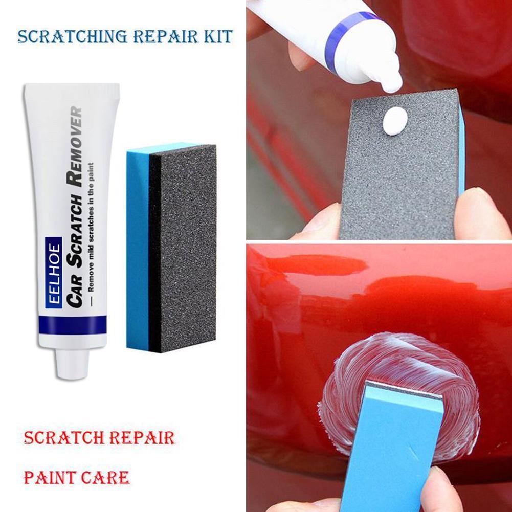 Magic Car Scratch Remover Polish Cloth & Car Body Compound Paste Sponge Kit - KinglyDay