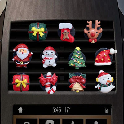 Car Air Freshener Auto Creative Christmas Air Vent Clip Parfum Flavoring Ventilation Outlet Aromatherapy Automotive Interior - KinglyDay