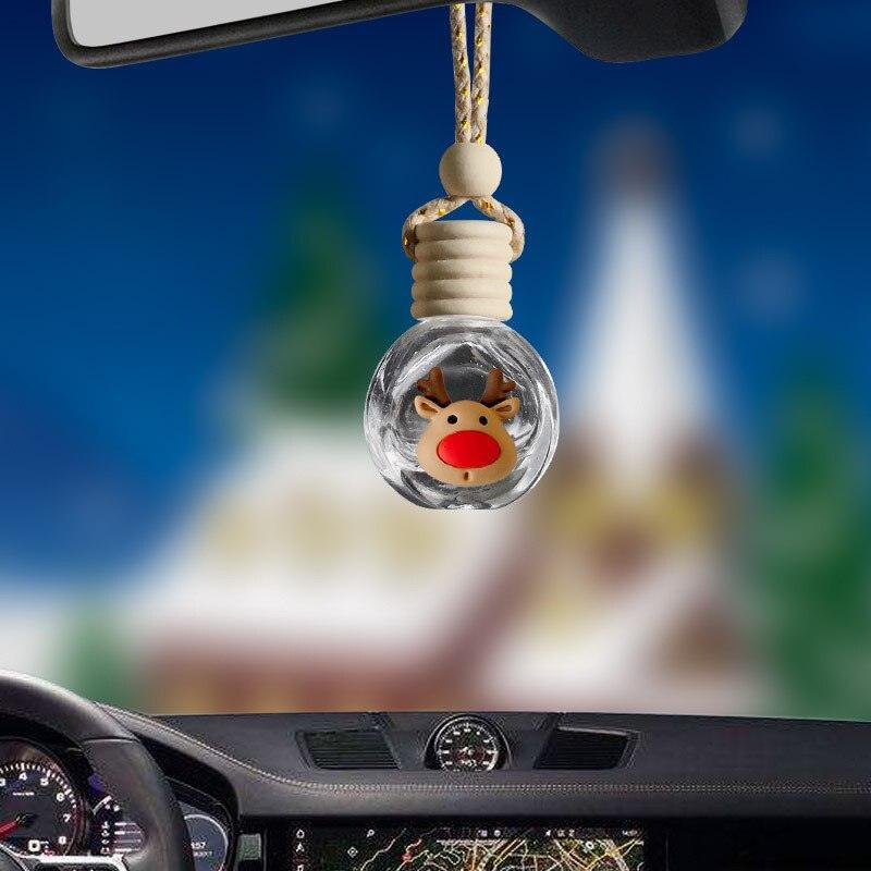 Car Aromatherapy Bottle Car Christmas Decorations Car Perfume Pendant Cute Creative Car Perfume Ornaments Supplies - KinglyDay