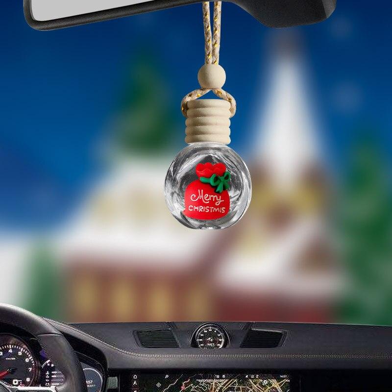 Car Aromatherapy Bottle Car Christmas Decorations Car Perfume Pendant Cute Creative Car Perfume Ornaments Supplies - KinglyDay