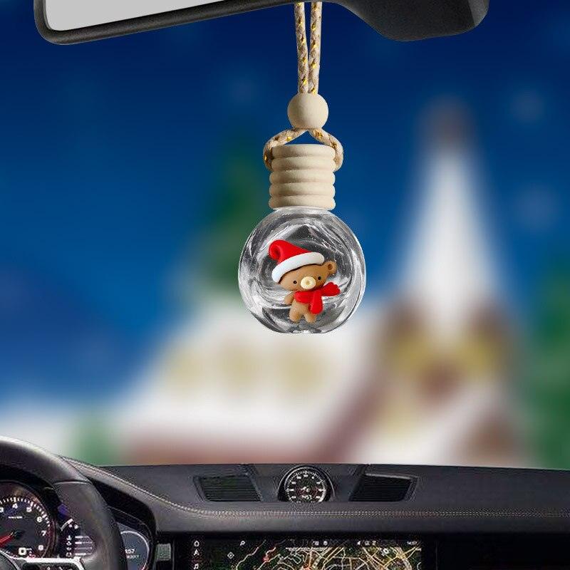 Car Aromatherapy Bottle Car Christmas Decorations Car Perfume Pendant Cute Creative Car Perfume Ornaments Supplies - KinglyDay