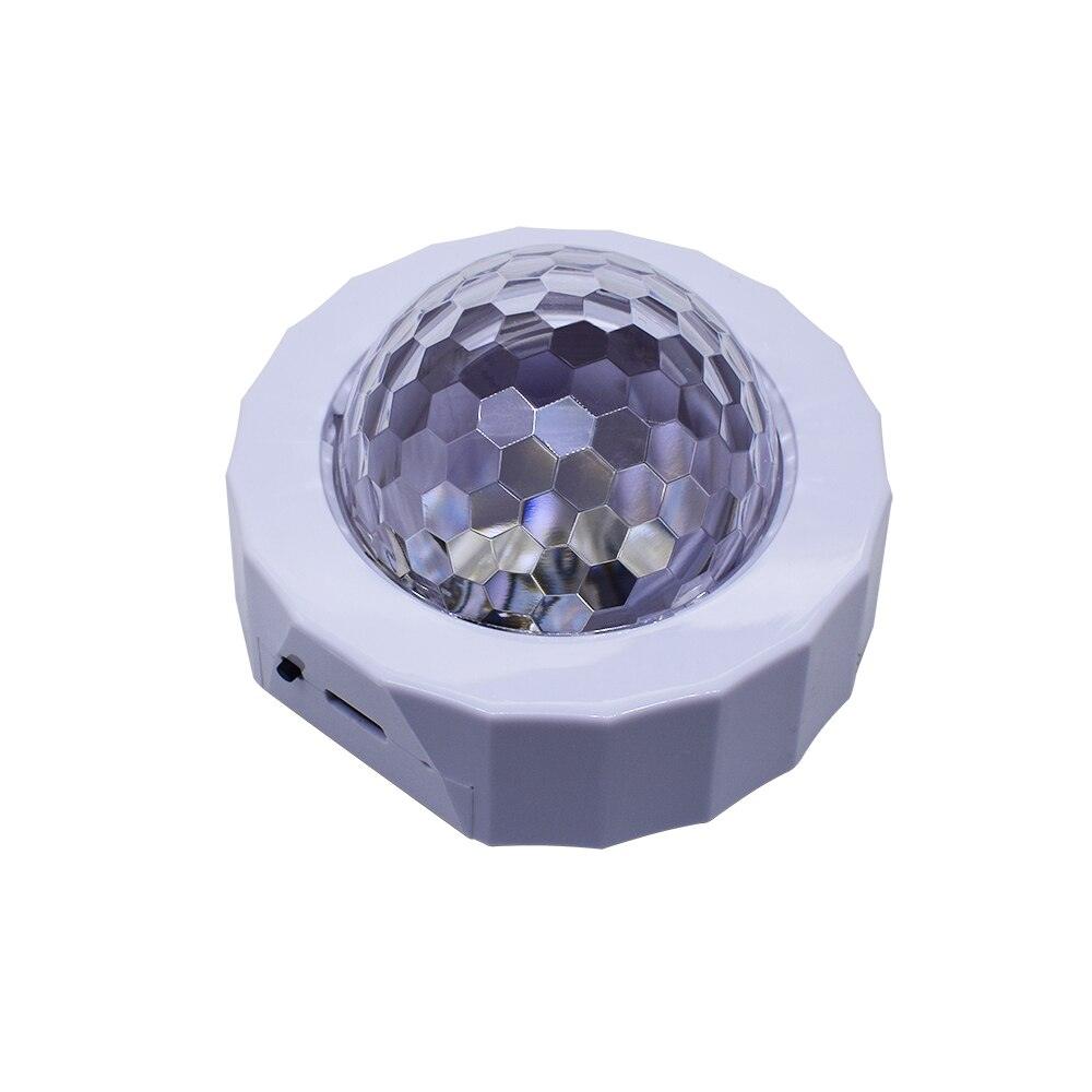 Car Atmosphere Light USB Charging Voice Controlled LED Stage Decoration Light Disco Magic Ball Christmas Music Rhythm Light - KinglyDay