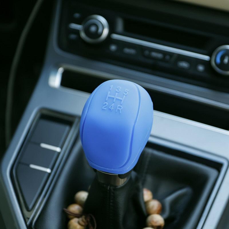 Car Manual Gear round Silicone Gear Head Cover Gear Cover Gear Handle Cover Bobble Cover Small Truck General Supplies - KinglyDay