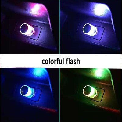 Car Mini USB LED Ambient Light Decorative Atmosphere Lamps for Interior Environment Auto PC Computer Portable Light Plug Play - KinglyDay