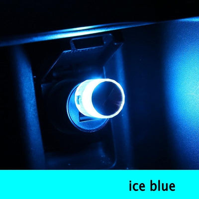 Car Mini USB LED Ambient Light Decorative Atmosphere Lamps for Interior Environment Auto PC Computer Portable Light Plug Play - KinglyDay
