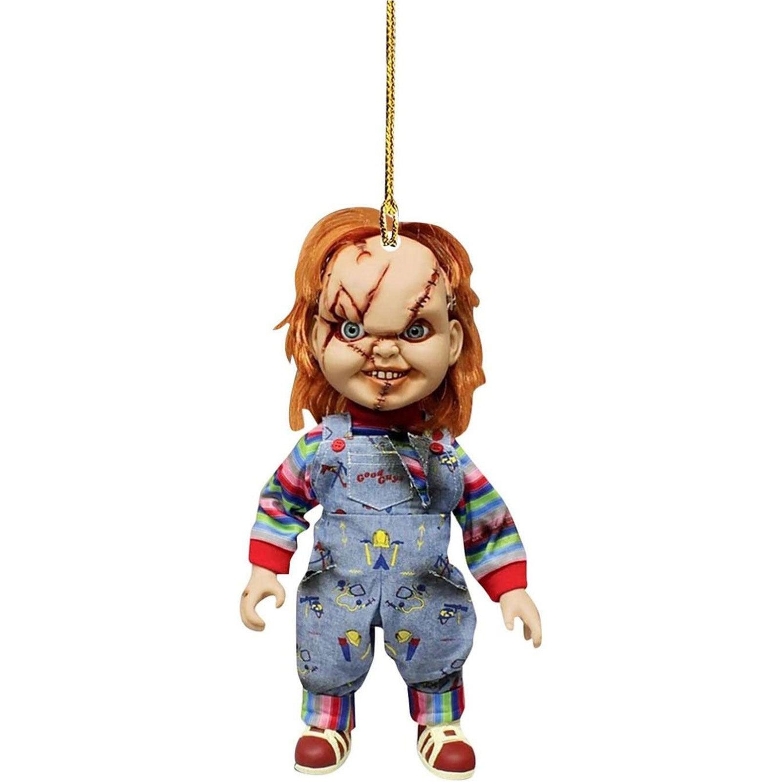 Car Mirror Pendant Ornament Halloween Christmas Horror Decoration Horror Movie Character Personalized Hanging Ornaments - KinglyDay