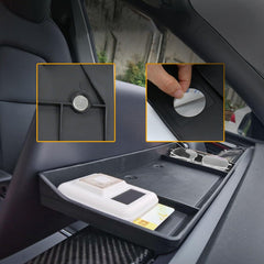 Car Organizer For Tesla Model 3 Y Screen Rear Storage Box Invisible Organization Tray Tissue Box Car Accessories Interior - KinglyDay