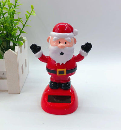 Car Ornament Creative Solar Swing Doll Shaking Santa Claus Gift Cartoon Christmas Gifts Car Decoration for Children - KinglyDay