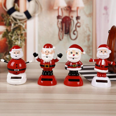 Car Ornament Creative Solar Swing Doll Shaking Santa Claus Gift Cartoon Christmas Gifts Car Decoration for Children - KinglyDay