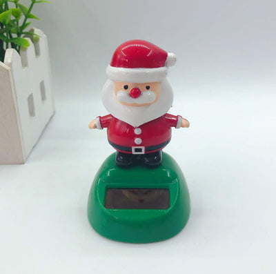 Car Ornament Creative Solar Swing Doll Shaking Santa Claus Gift Cartoon Christmas Gifts Car Decoration for Children - KinglyDay