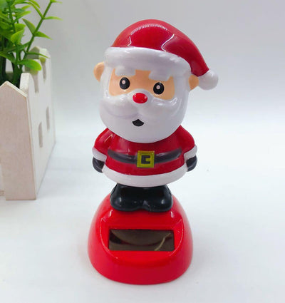 Car Ornament Creative Solar Swing Doll Shaking Santa Claus Gift Cartoon Christmas Gifts Car Decoration for Children - KinglyDay